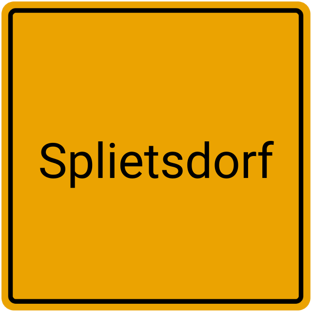 Meldebestätigung Splietsdorf