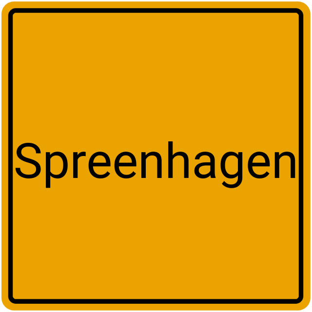 Meldebestätigung Spreenhagen