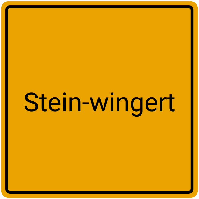 Meldebestätigung Stein-Wingert