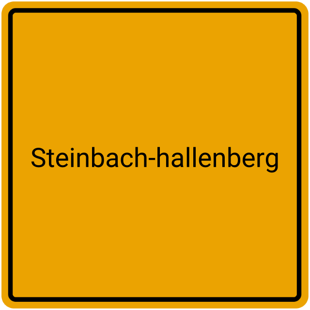 Meldebestätigung Steinbach-Hallenberg