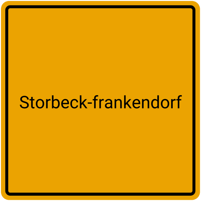 Meldebestätigung Storbeck-Frankendorf