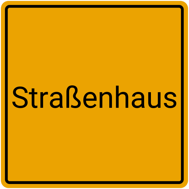 Meldebestätigung Straßenhaus