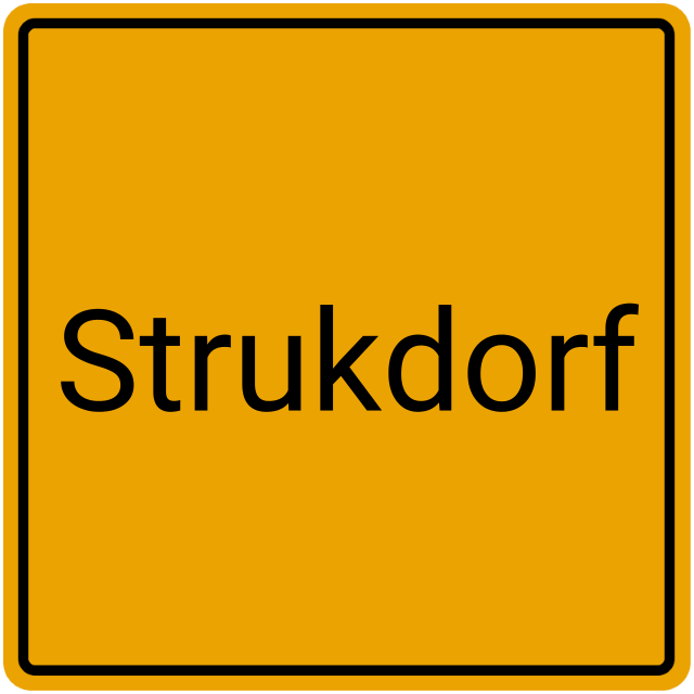 Meldebestätigung Strukdorf