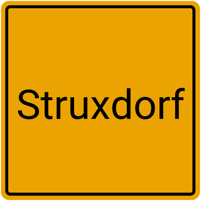 Meldebestätigung Struxdorf