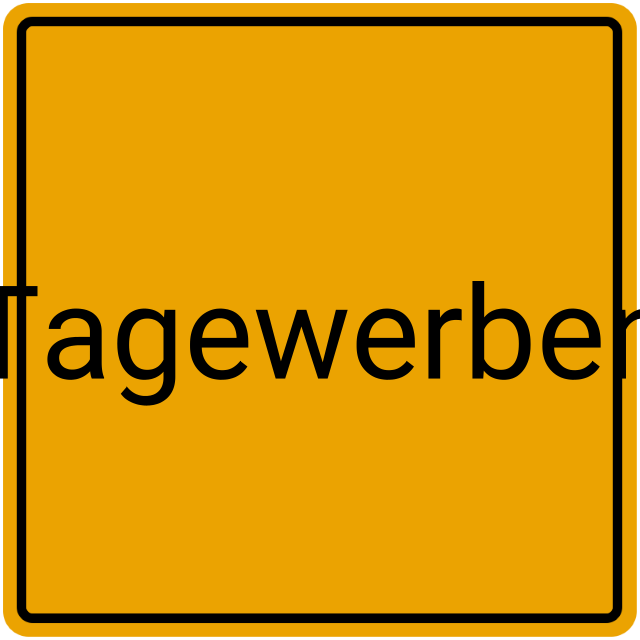 Meldebestätigung Tagewerben