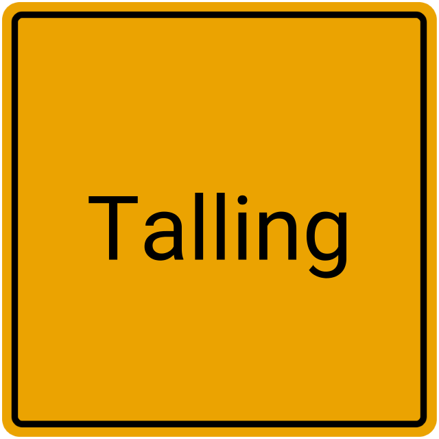 Meldebestätigung Talling