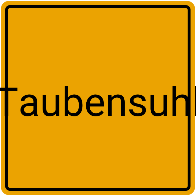 Meldebestätigung Taubensuhl