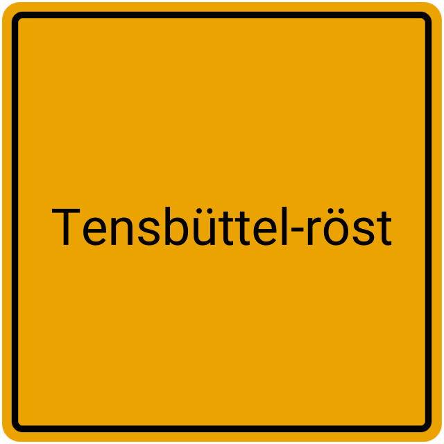 Meldebestätigung Tensbüttel-Röst