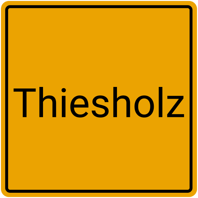 Meldebestätigung Thiesholz