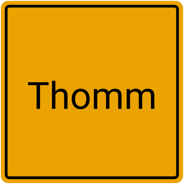 Meldebestätigung Thomm