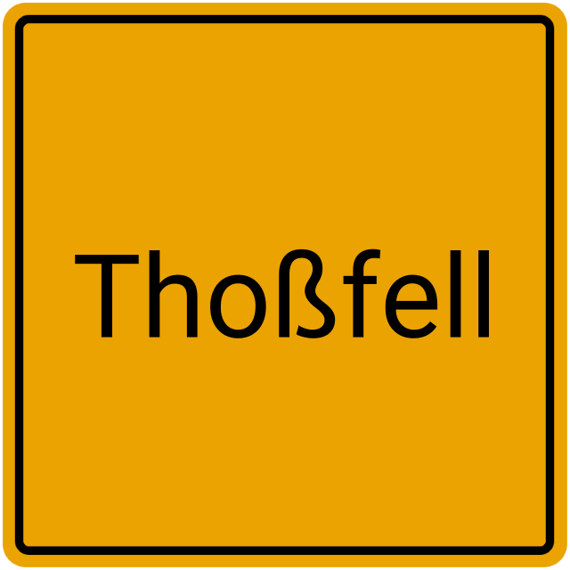 Meldebestätigung Thoßfell