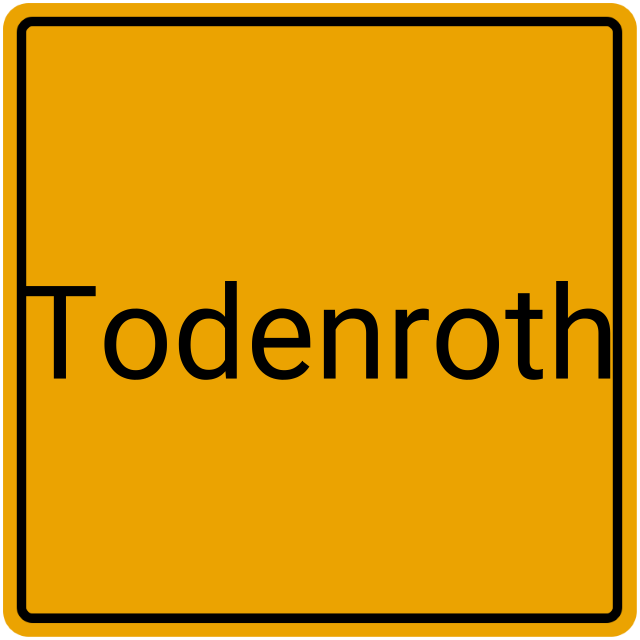 Meldebestätigung Todenroth