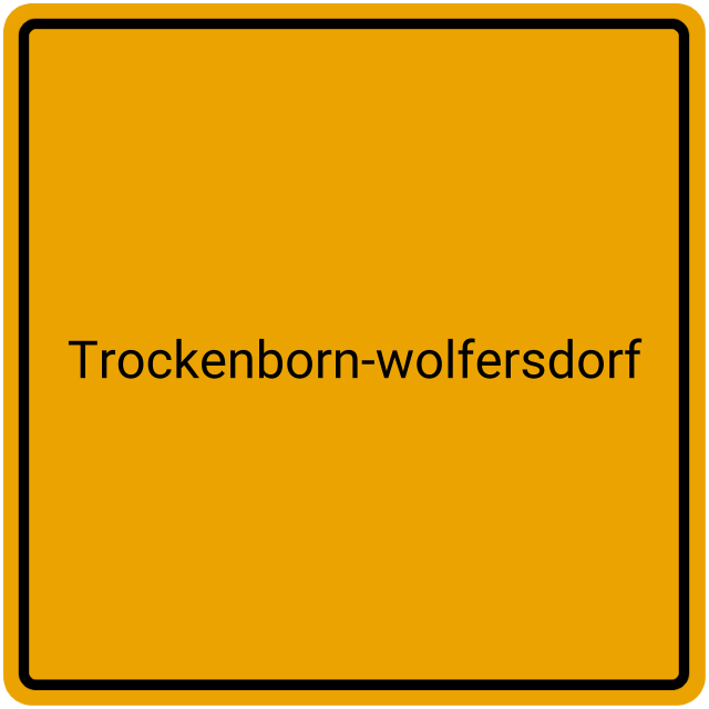 Meldebestätigung Trockenborn-Wolfersdorf