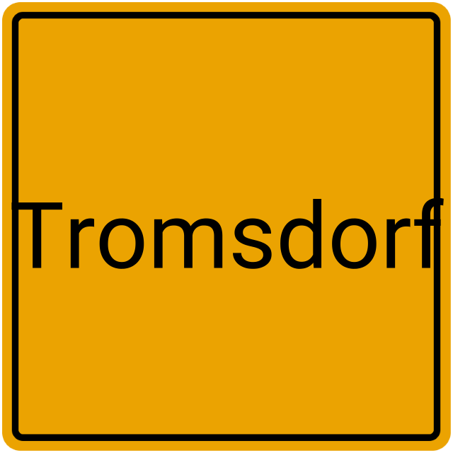 Meldebestätigung Tromsdorf