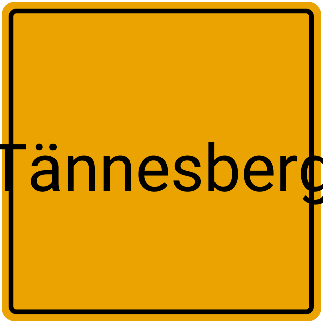 Meldebestätigung Tännesberg