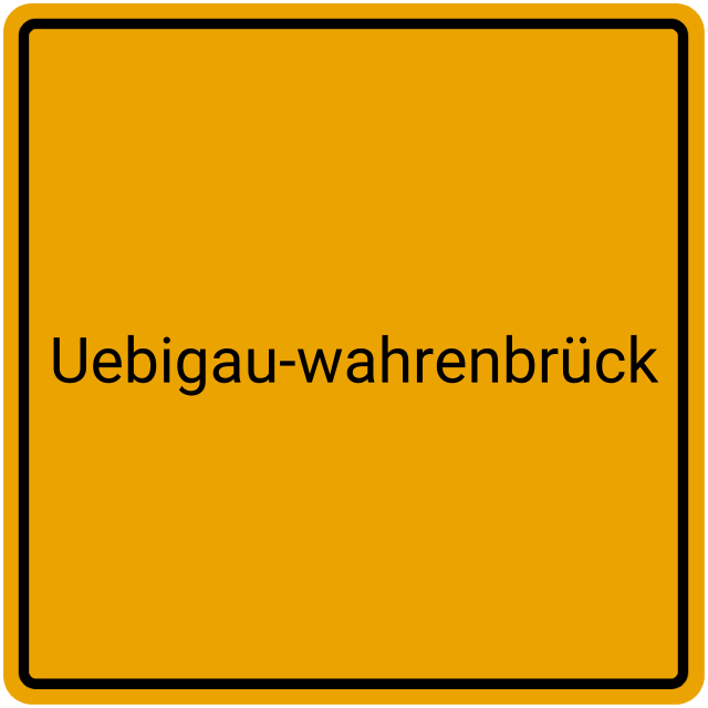 Meldebestätigung Uebigau-Wahrenbrück