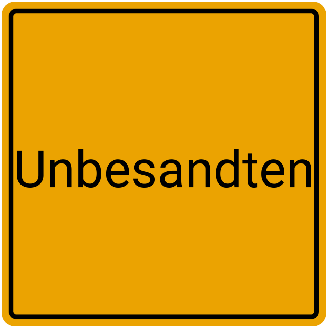 Meldebestätigung Unbesandten