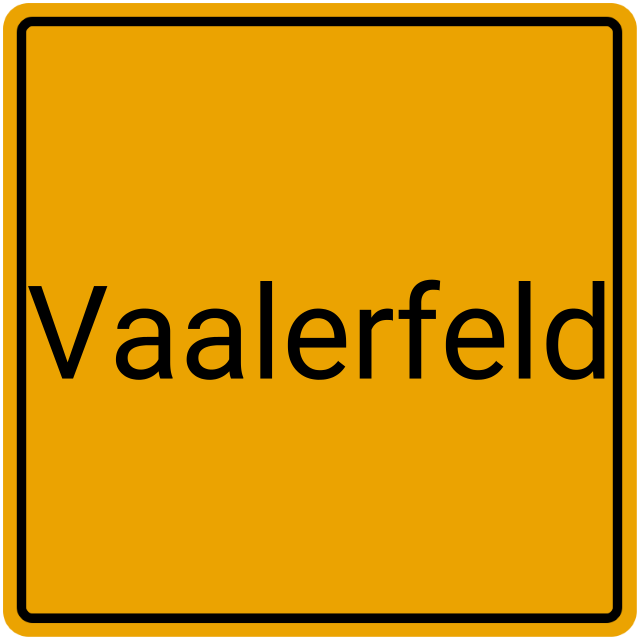 Meldebestätigung Vaalerfeld