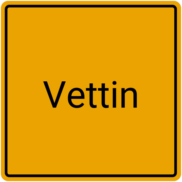 Meldebestätigung Vettin