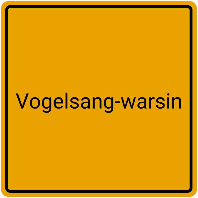 Meldebestätigung Vogelsang-Warsin