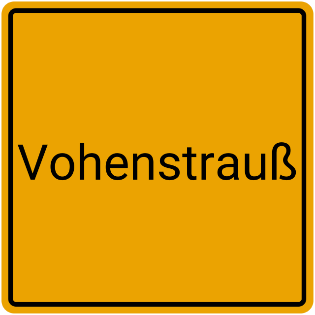 Meldebestätigung Vohenstrauß