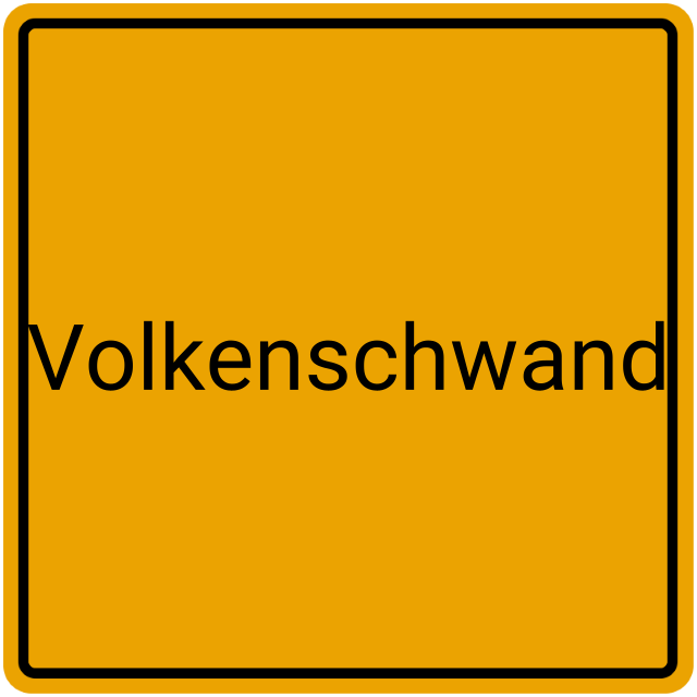 Meldebestätigung Volkenschwand