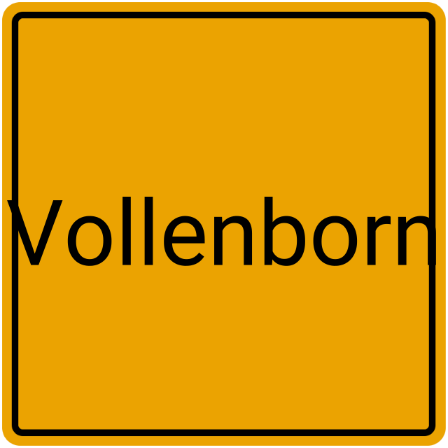 Meldebestätigung Vollenborn