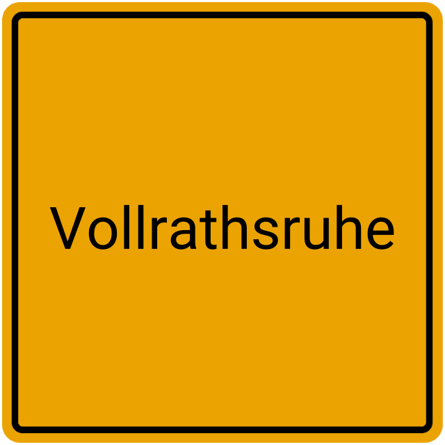 Meldebestätigung Vollrathsruhe