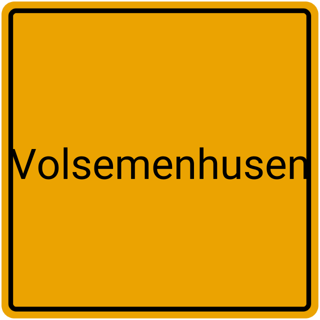 Meldebestätigung Volsemenhusen