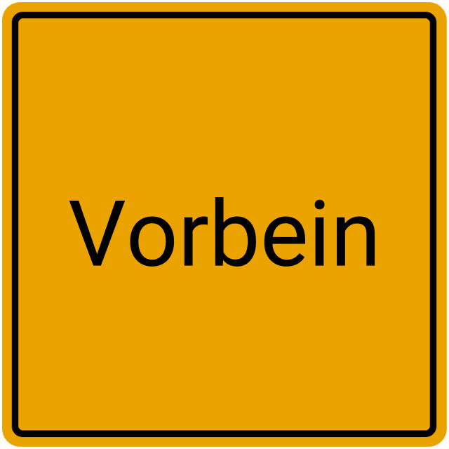 Meldebestätigung Vorbein