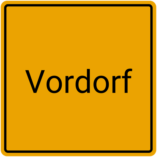 Meldebestätigung Vordorf