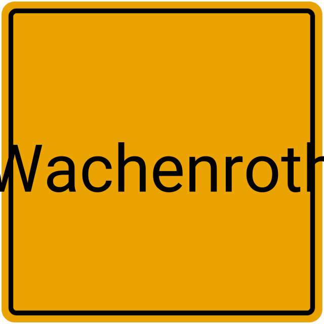 Meldebestätigung Wachenroth