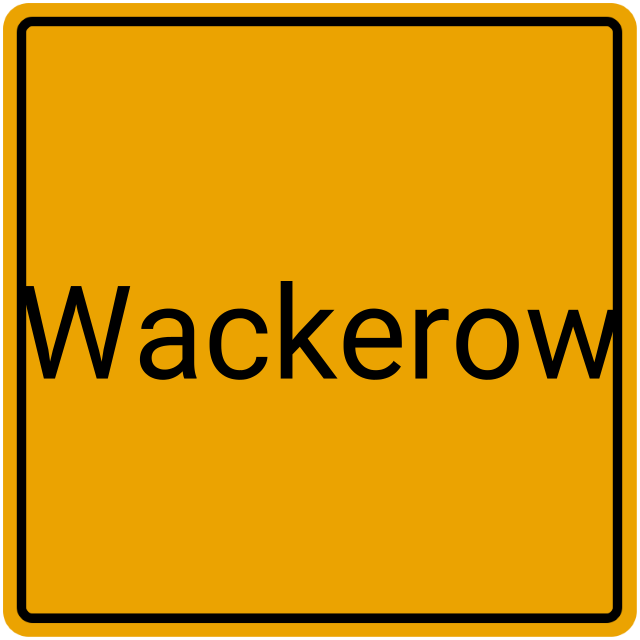 Meldebestätigung Wackerow