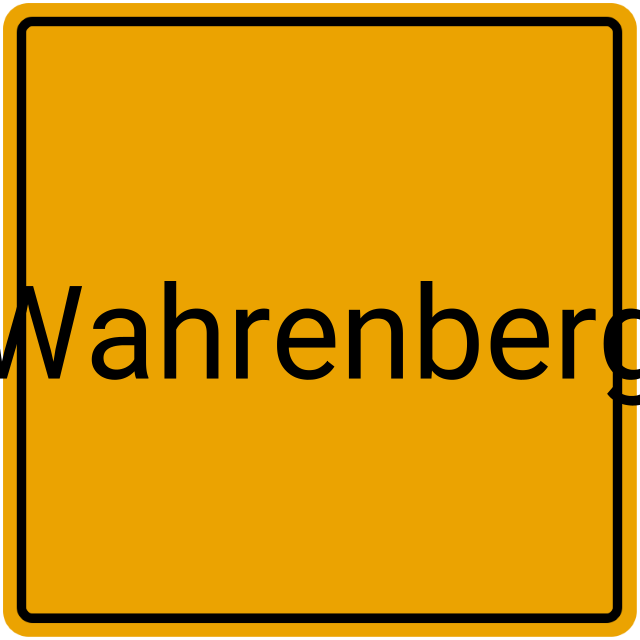 Meldebestätigung Wahrenberg