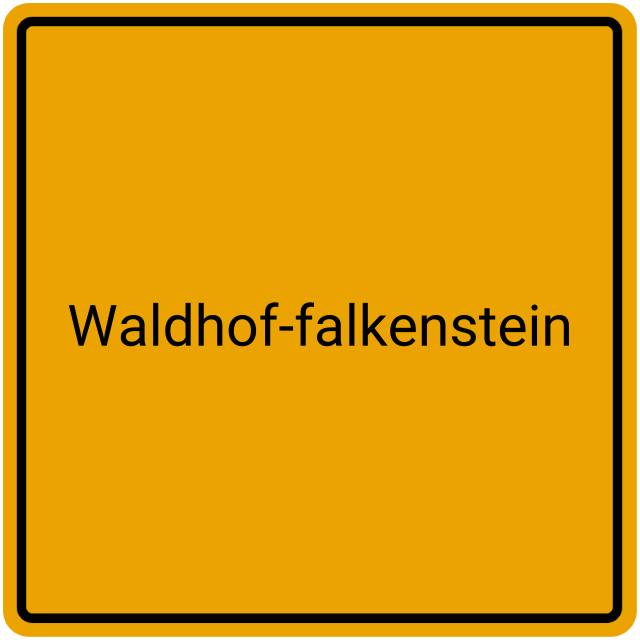 Meldebestätigung Waldhof-Falkenstein