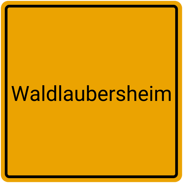 Meldebestätigung Waldlaubersheim