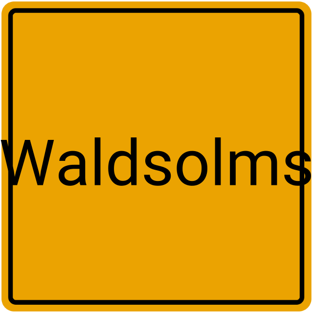 Meldebestätigung Waldsolms