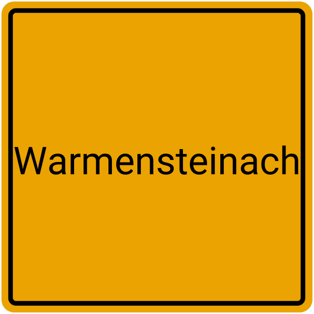 Meldebestätigung Warmensteinach