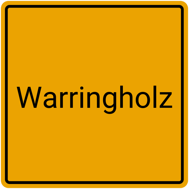 Meldebestätigung Warringholz