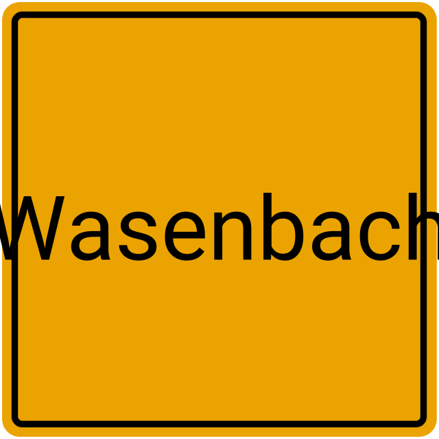 Meldebestätigung Wasenbach