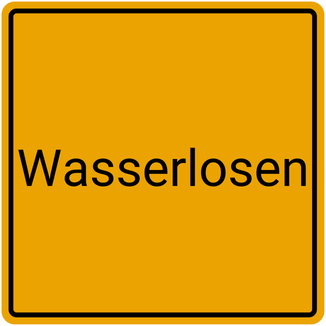 Meldebestätigung Wasserlosen