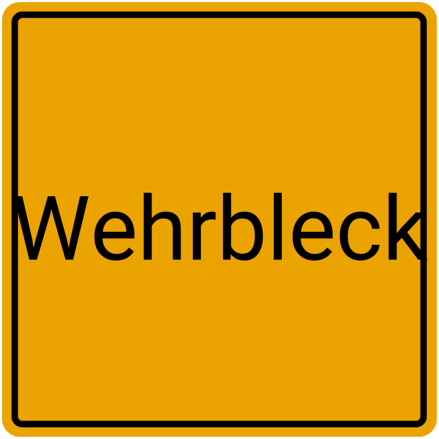Meldebestätigung Wehrbleck