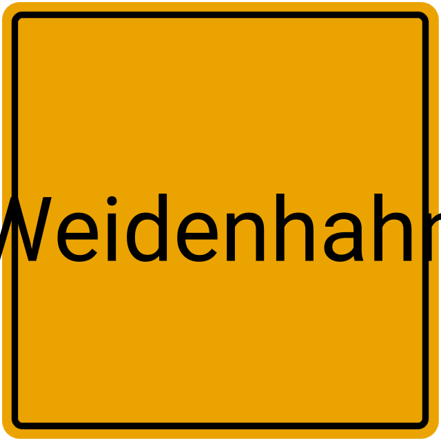 Meldebestätigung Weidenhahn