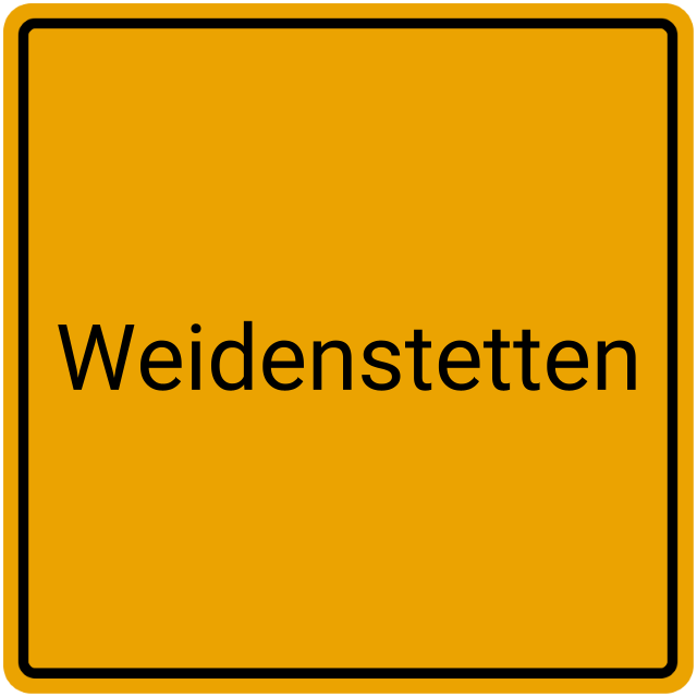 Meldebestätigung Weidenstetten