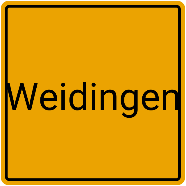 Meldebestätigung Weidingen