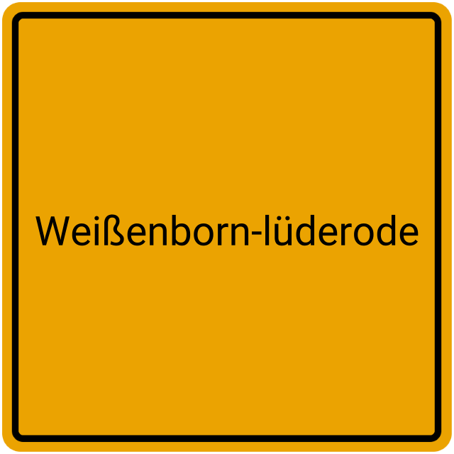 Meldebestätigung Weißenborn-Lüderode