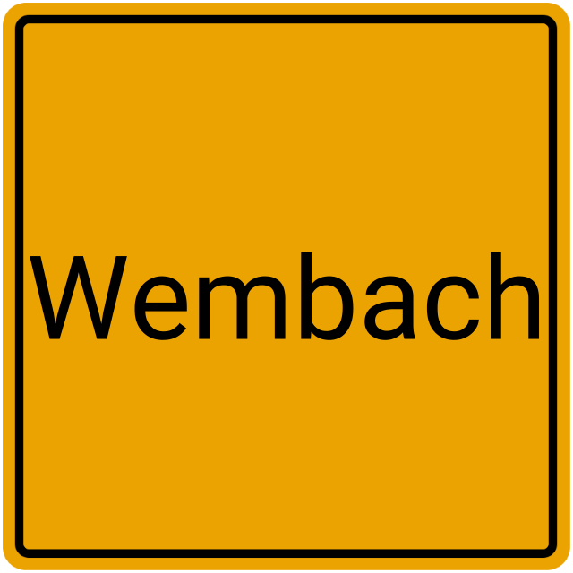 Meldebestätigung Wembach