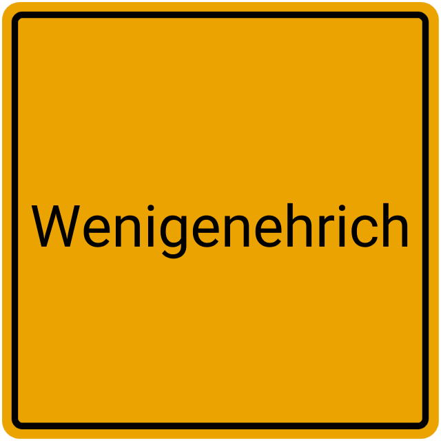 Meldebestätigung Wenigenehrich
