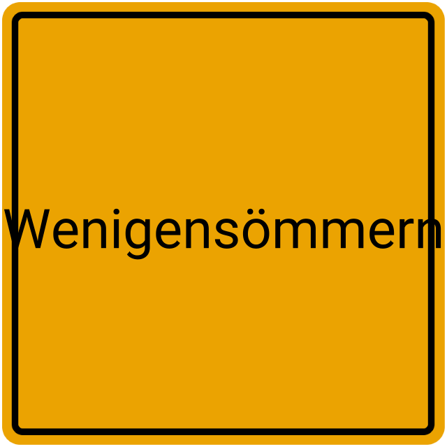 Meldebestätigung Wenigensömmern