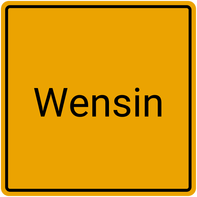 Meldebestätigung Wensin